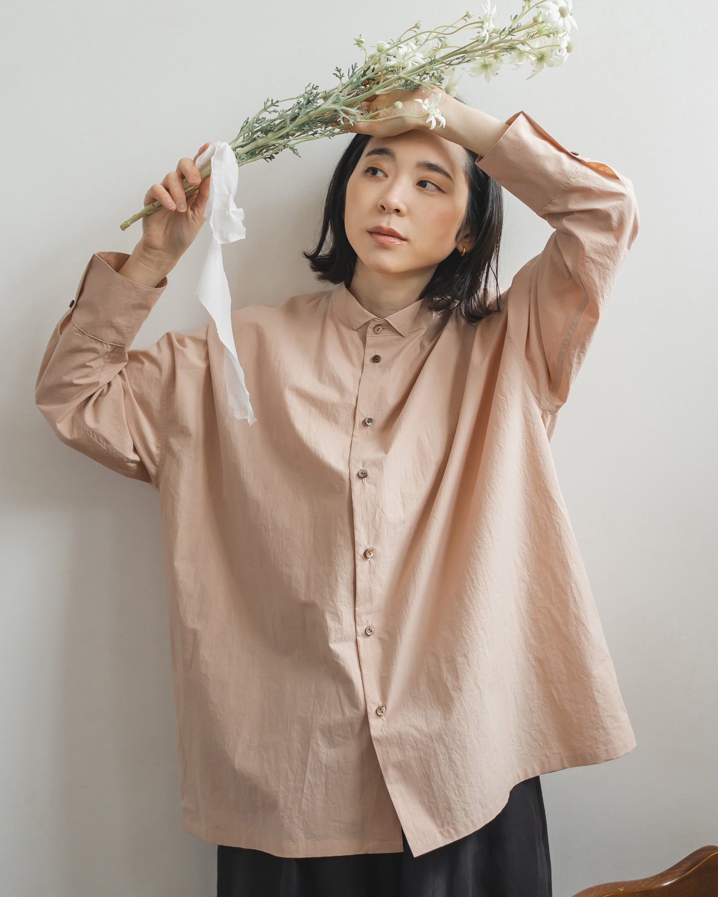 【9月5日発売】オーバーシャツ タイプライターコットン