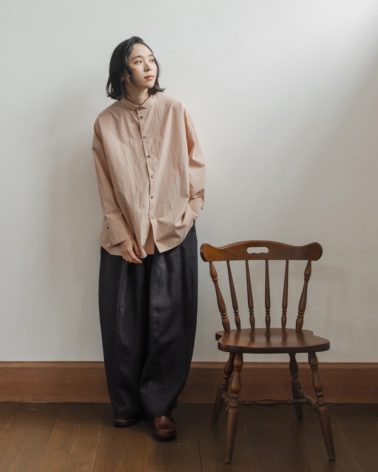 【9月5日発売】オーバーシャツ タイプライターコットン
