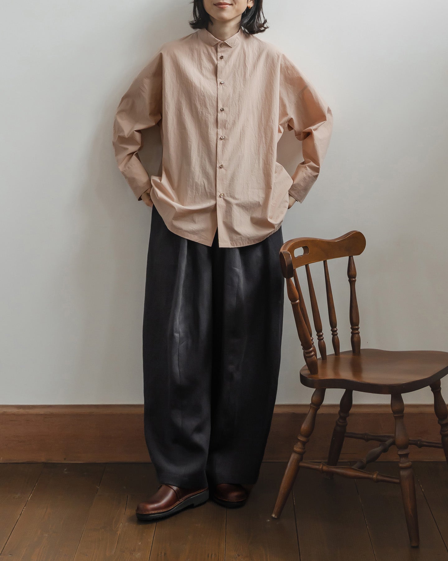 【9月5日発売】ワイドパンツ ヘビーリネンツイル