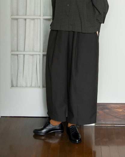 【9月19日発売】ワイドパンツ スムースバックツイル