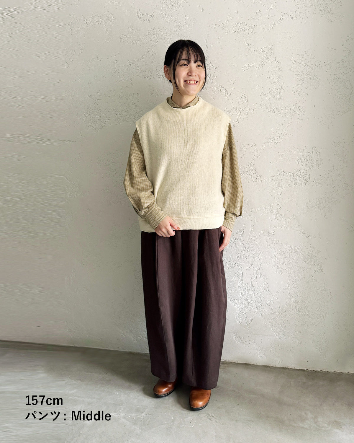 ワイドパンツ ヘビーリネンツイル