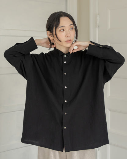 [Available October 24] Cotton Linen Voile Overshirt