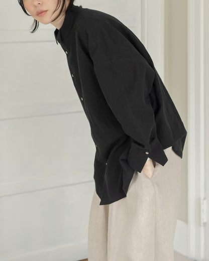 [Available October 24] Cotton Linen Voile Overshirt