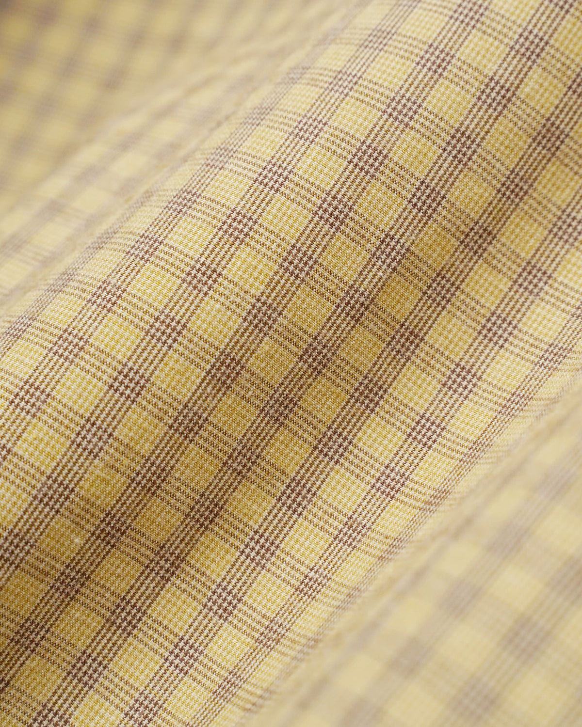 [2512] Stand Collar Shirt / Block Check