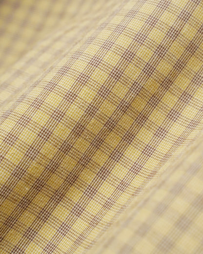 [2512] Stand Collar Shirt / Block Check