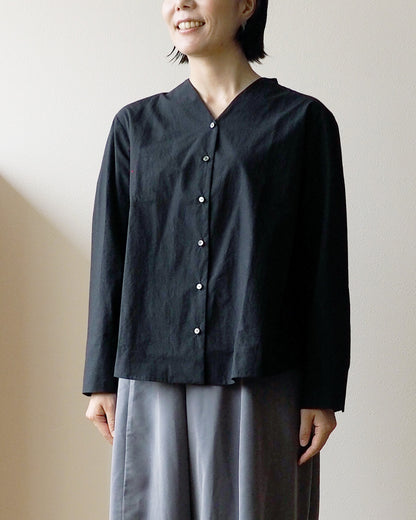 [Available October 17] Kitchen Shirt - Typewriter Cotton
