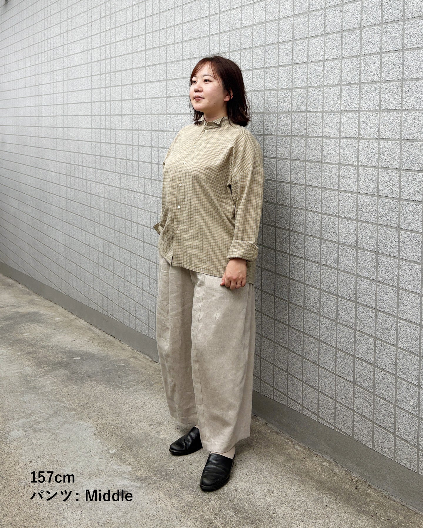 【9月5日発売】ワイドパンツ ヘビーリネンツイル