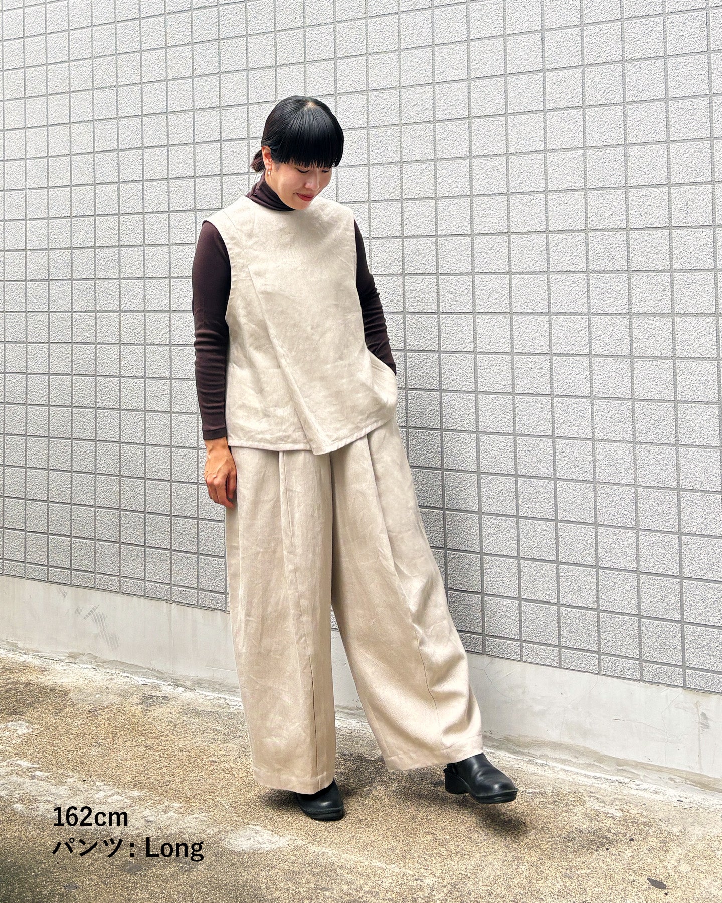 【9月5日発売】ワイドパンツ ヘビーリネンツイル