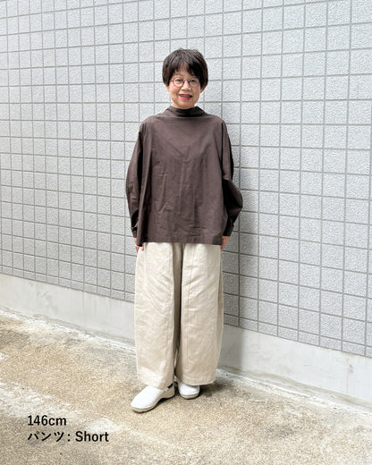 【9月5日発売】ワイドパンツ ヘビーリネンツイル