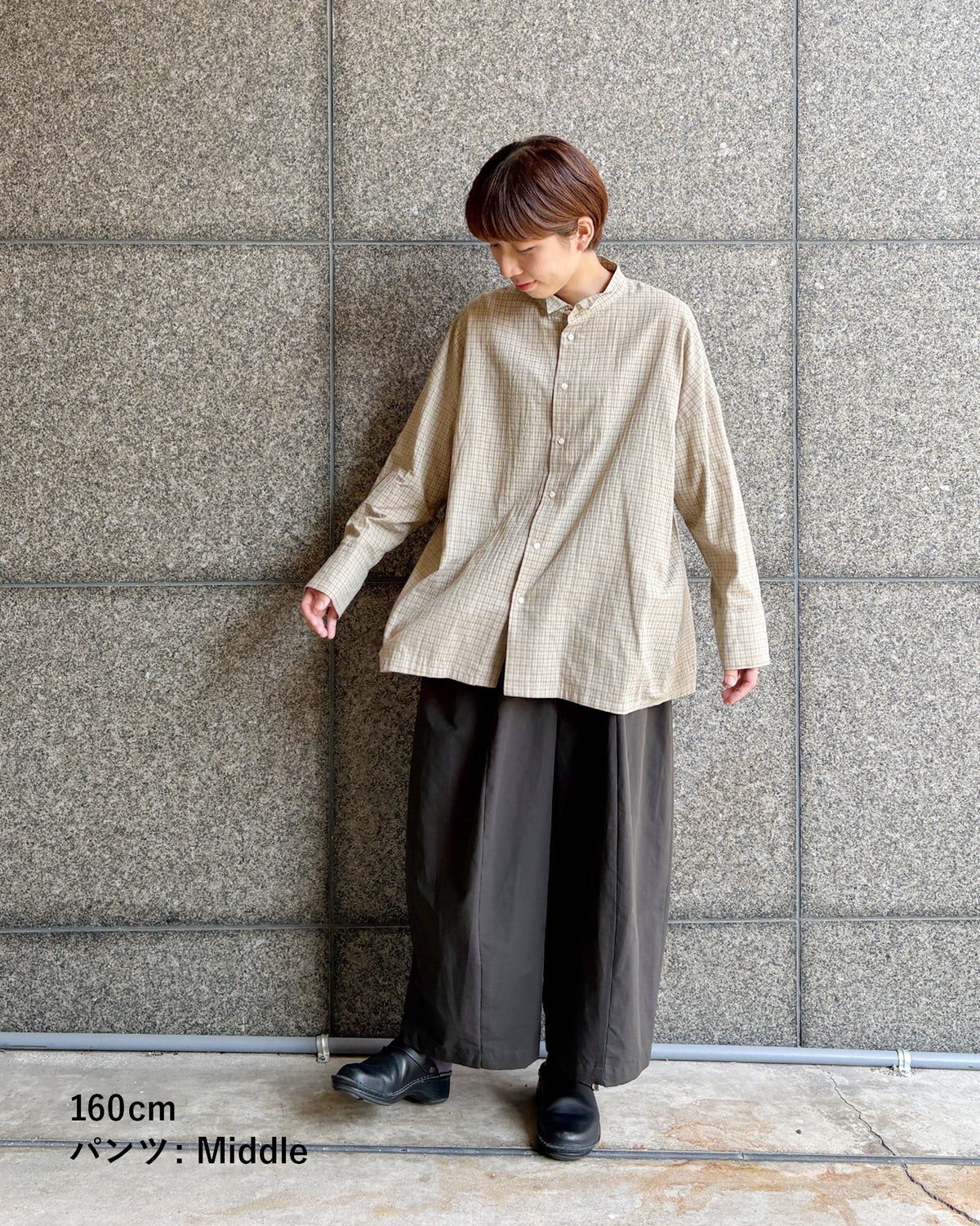 【9月19日発売】ワイドパンツ スムースバックツイル
