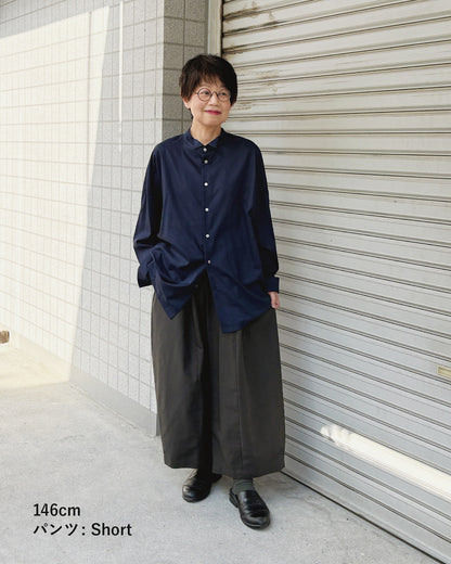 【9月19日発売】ワイドパンツ スムースバックツイル