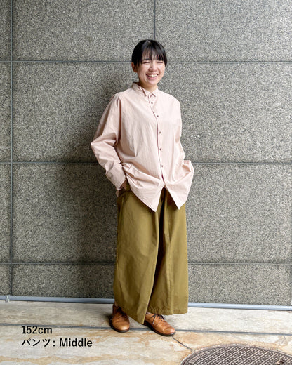 【9月5日発売】オーバーシャツ タイプライターコットン