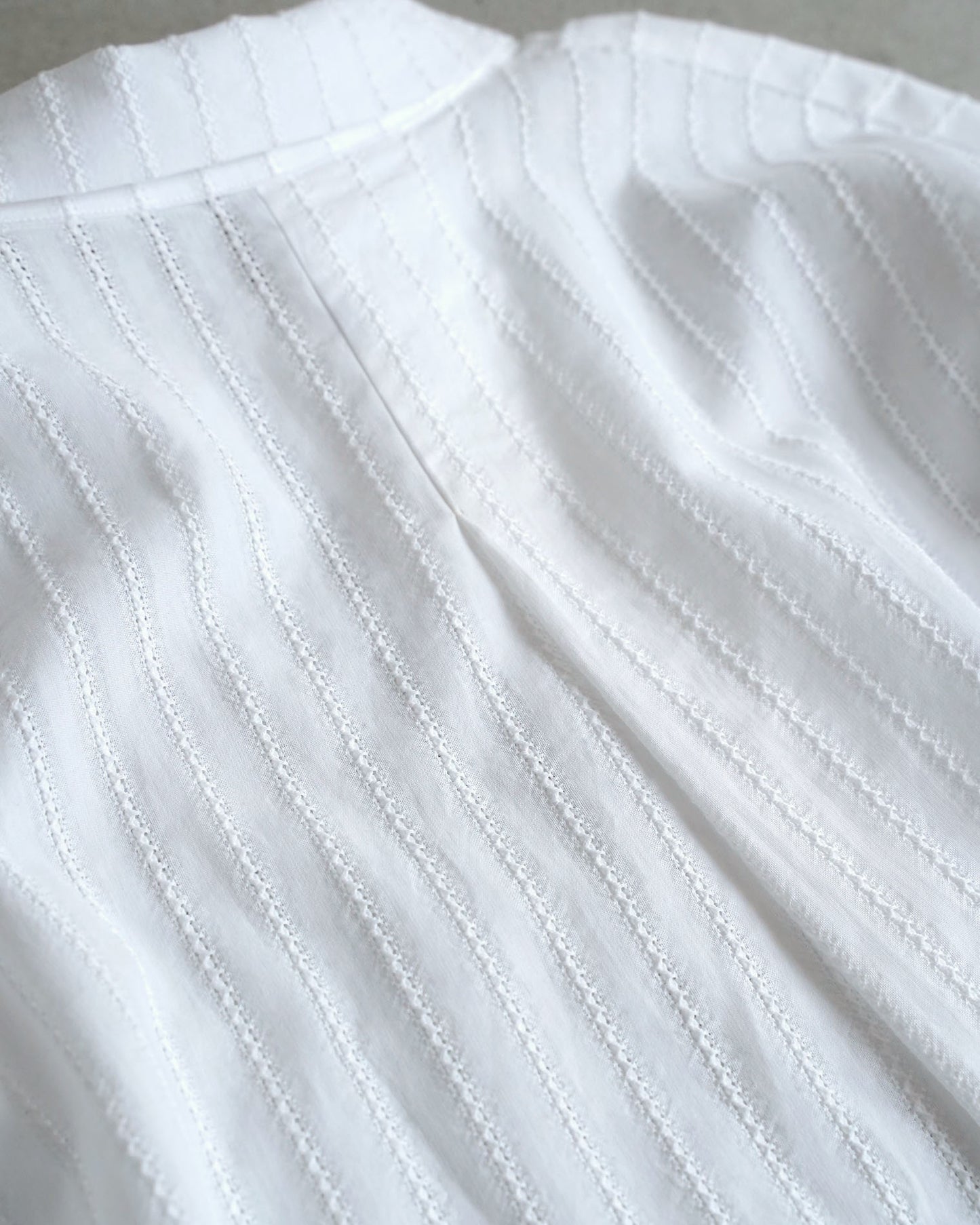 Short-Sleeve Dutch Collar Shirt / Cotton Lace