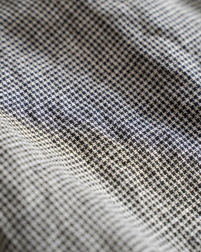 ボックスタックスカート / リネン千鳥格子