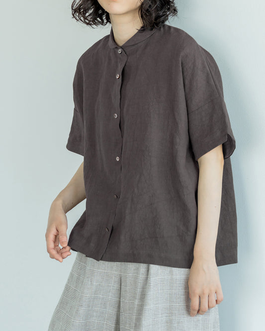 【4月11日(土)12時〜発売】半袖ダッチカラーシャツ / サニーリネン