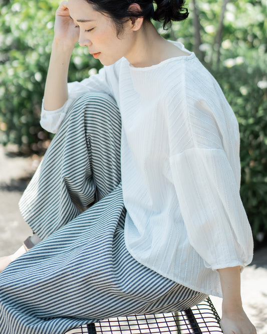 【4月11日(土)12時〜発売】タックプルオーバー / コットンレース