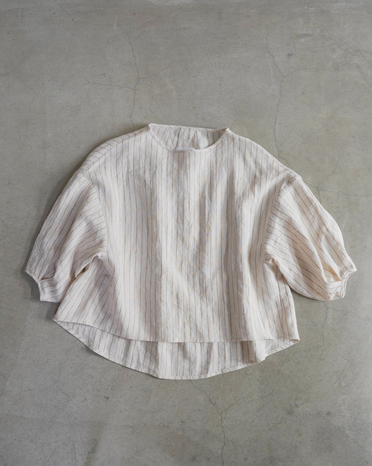 【4月11日(土)12時〜発売】タックプルオーバー / リネンストライプ