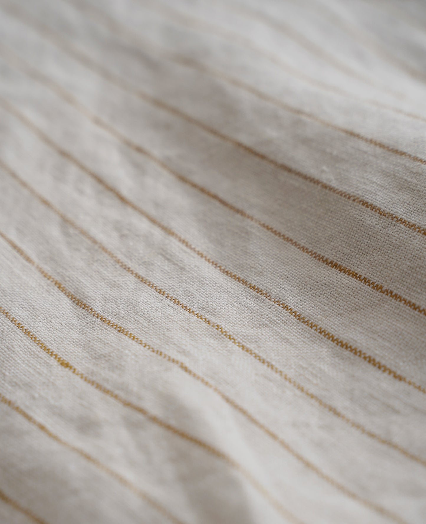 Tuck pullover / Linen stripe