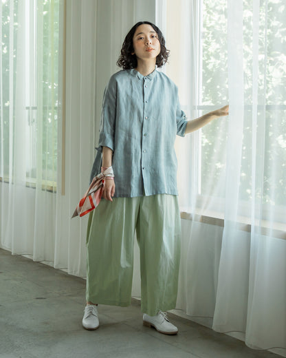 [Available from 12:00 PM on Saturday, March 14th] Three-quarter Sleeve Overshirt/Dobby Check