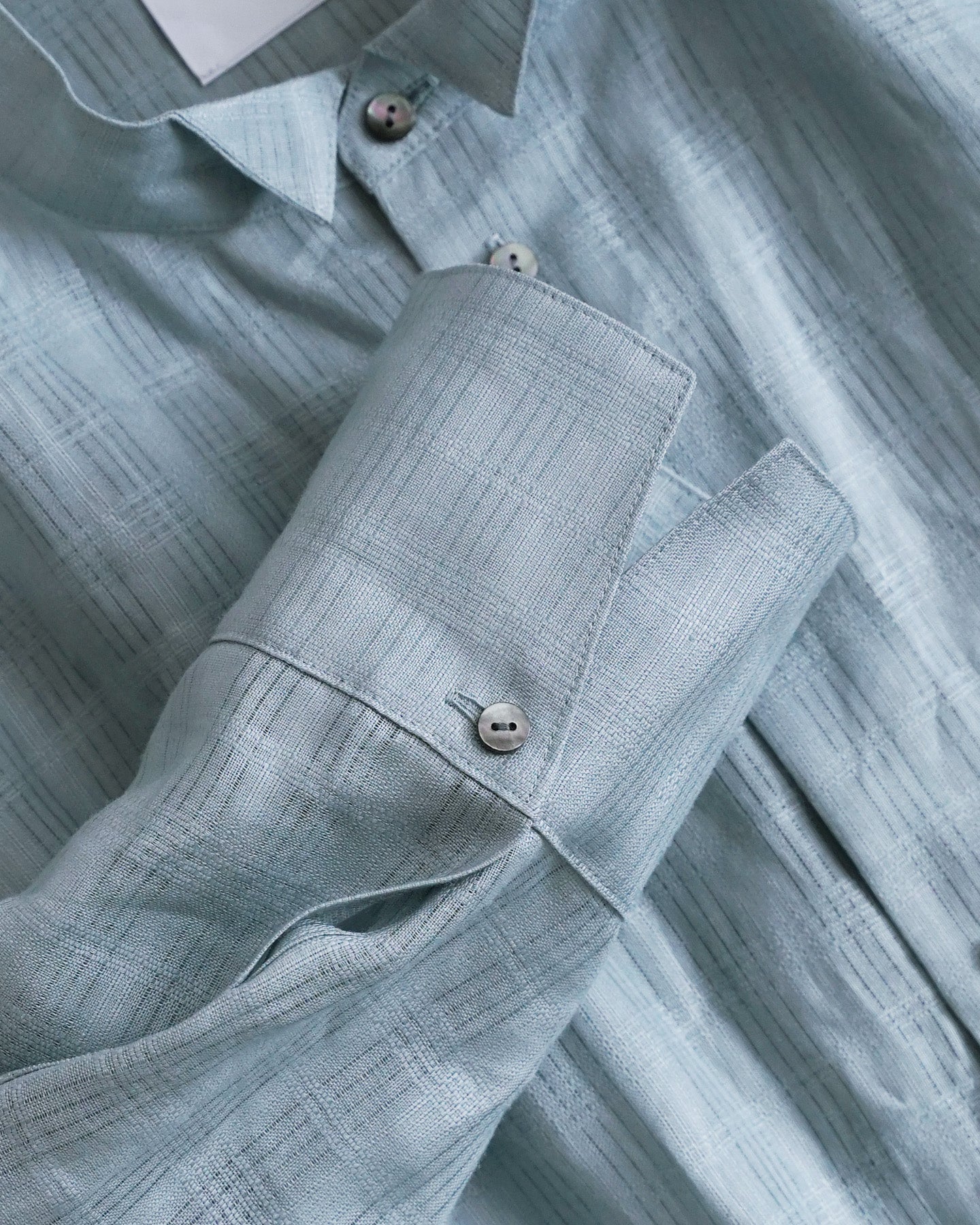 [Available from 12:00 PM on Saturday, March 14th] Three-quarter Sleeve Overshirt/Dobby Check