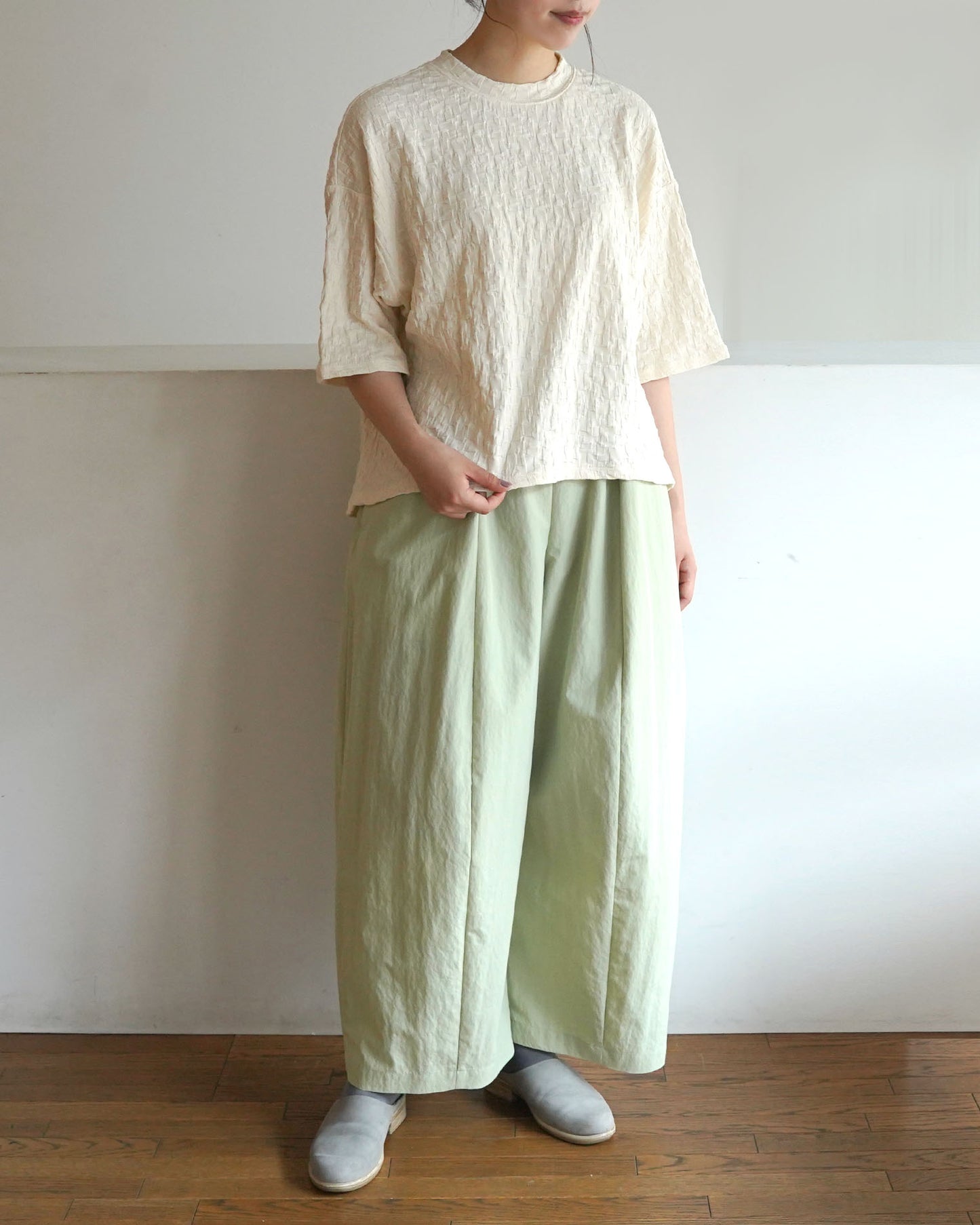 【6.6(土)12:00~発売予定】半袖コットンTシャツ リンクスチェック