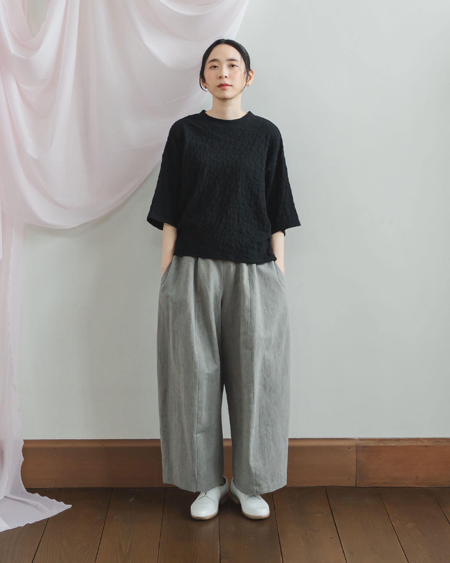 6.6(土)12:00~発売予定】半袖コットンTシャツ リンクスチェック – entwa