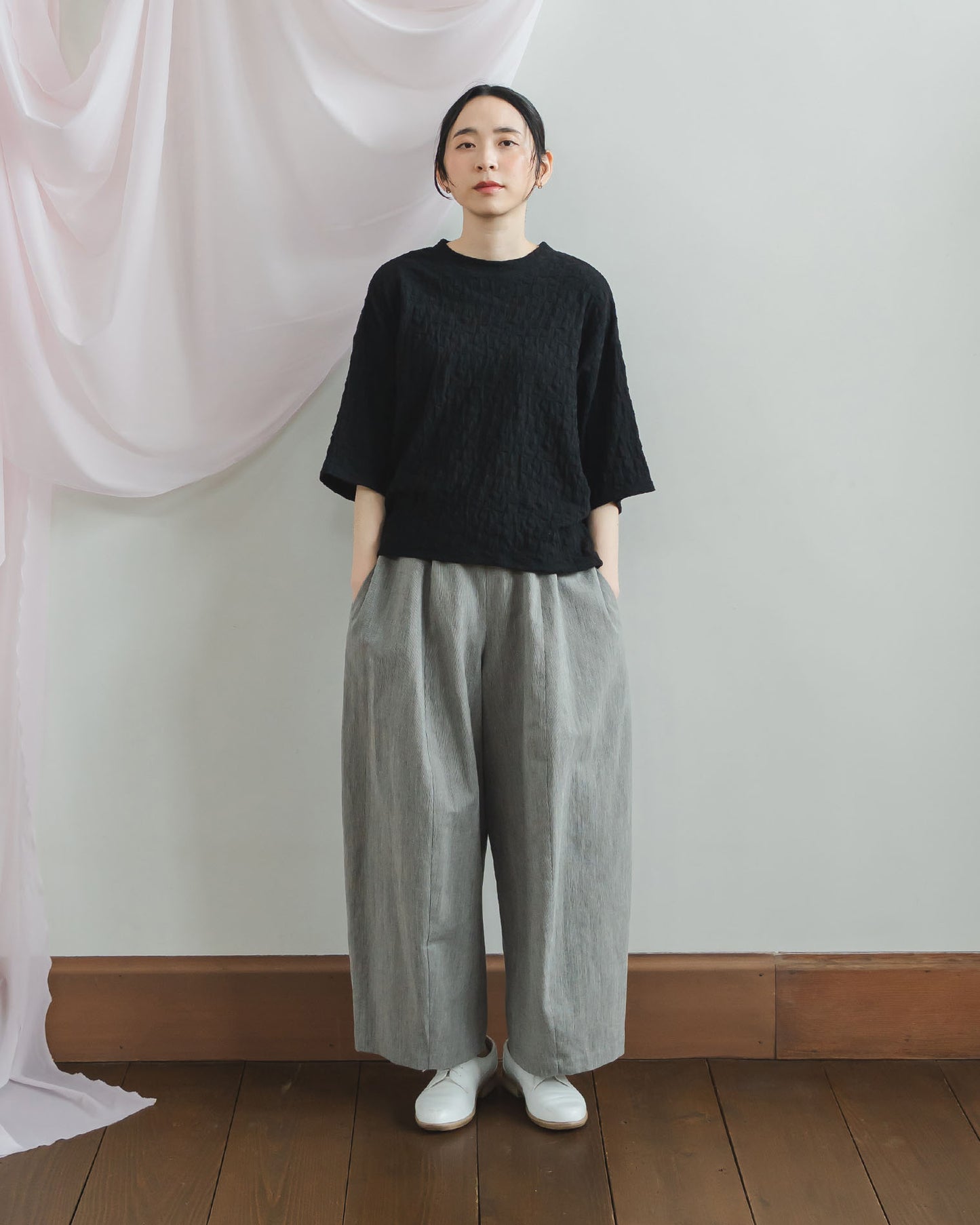 【6.6(土)12:00~発売予定】半袖コットンTシャツ リンクスチェック