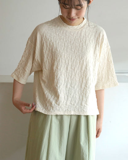 【6.6(土)12:00~発売予定】半袖コットンTシャツ リンクスチェック