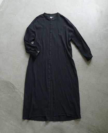 【6.6(土)12:00~発売予定】ロングスタンドカラーシャツ/シアーストライプ
