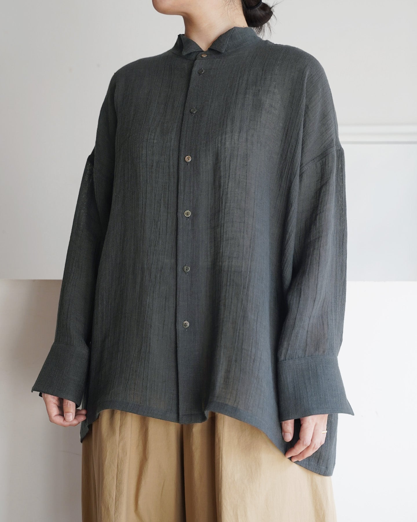 【3月14日(土)12時〜発売】オーバーシャツ/リネンボイル
