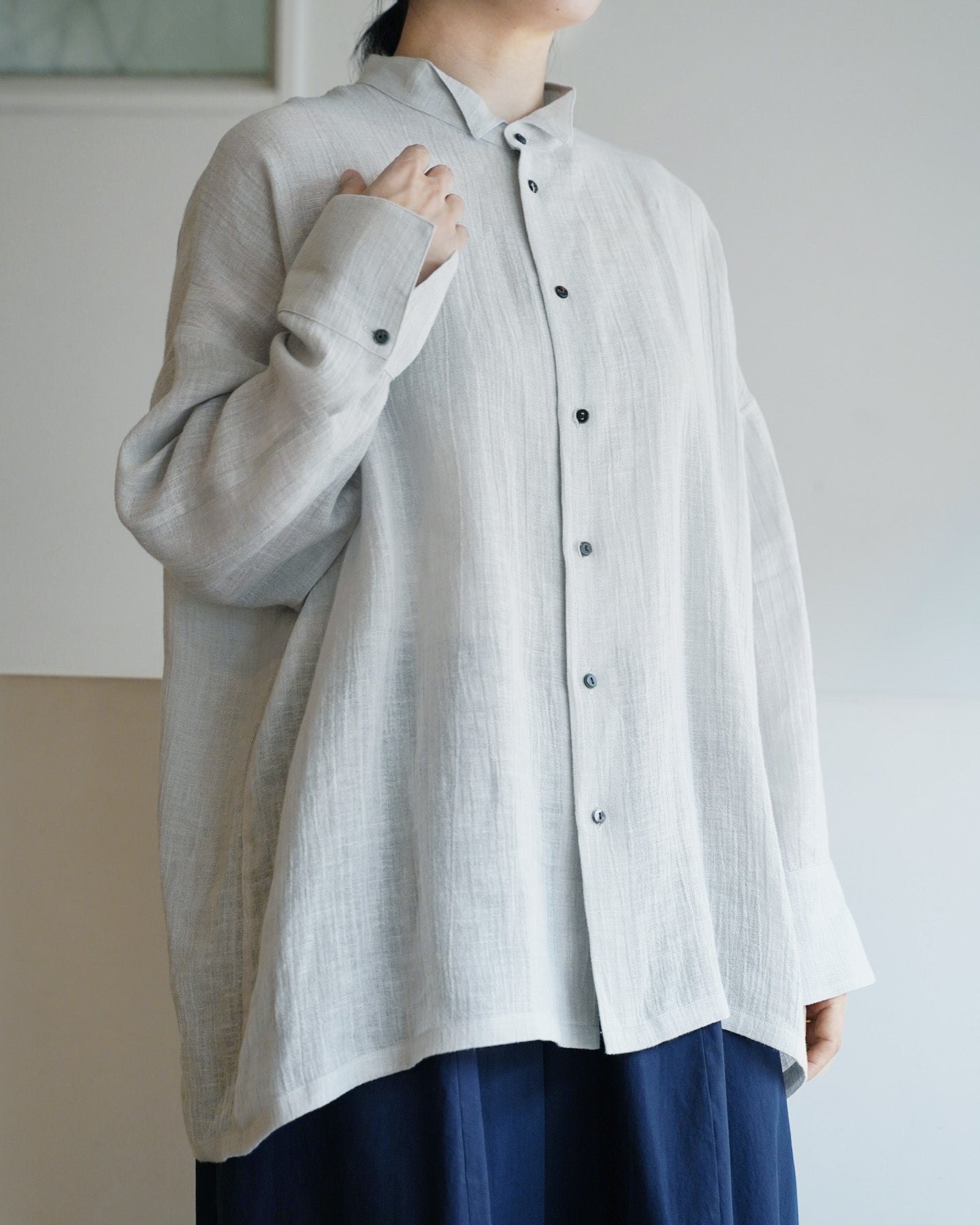 【3月14日(土)12時〜発売】オーバーシャツ/リネンボイル