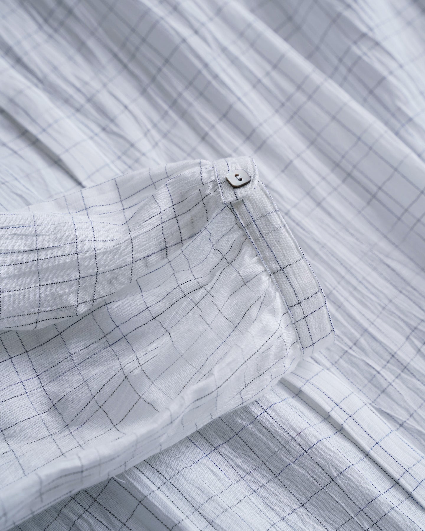 Long Stand Collar Shirt / Washer Check