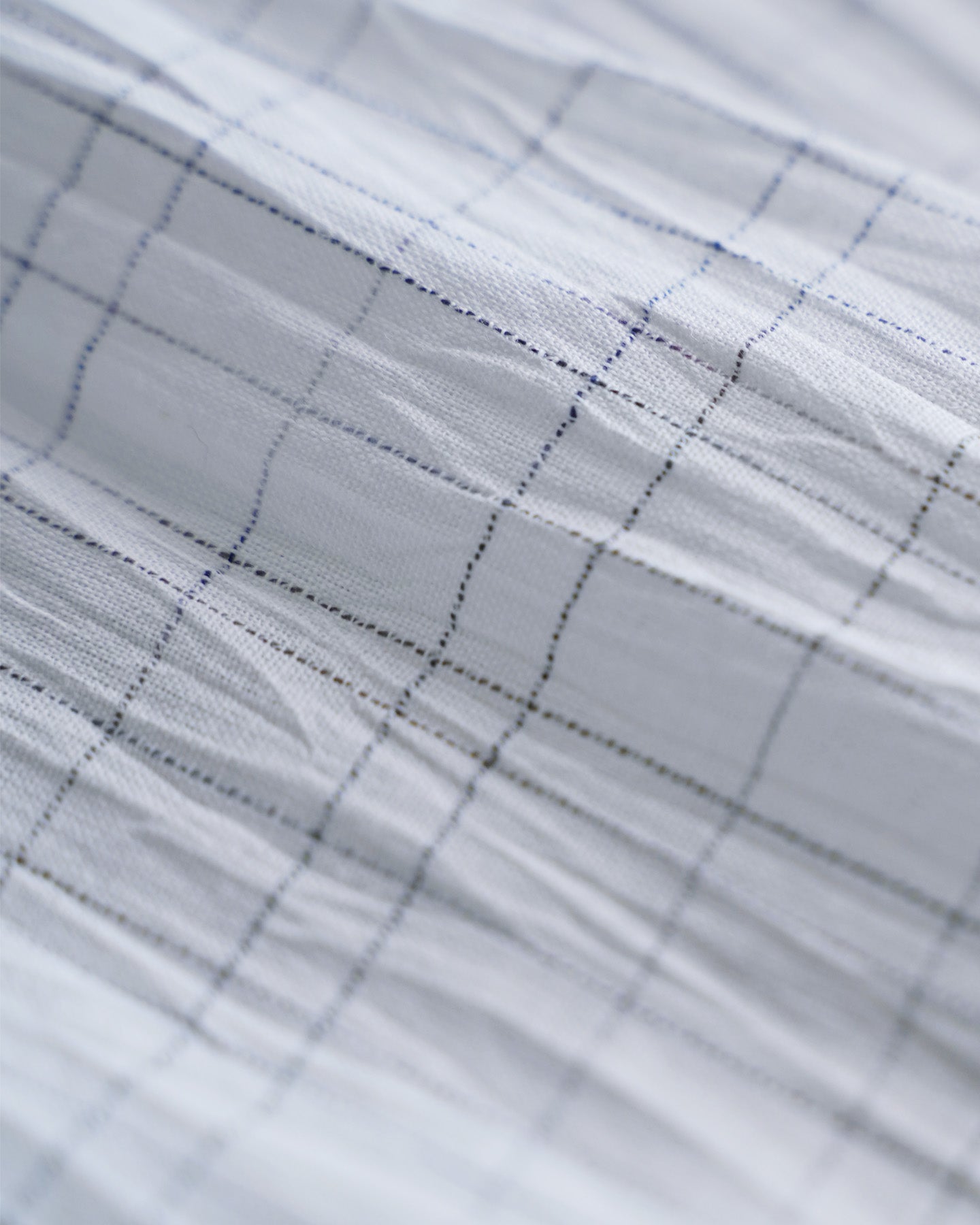 Long Stand Collar Shirt / Washer Check