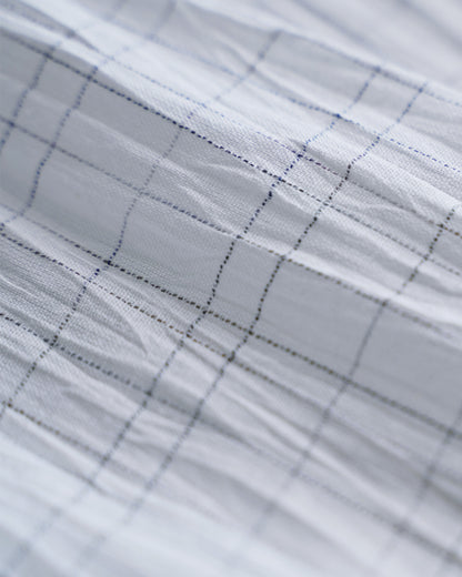 Long Stand Collar Shirt / Washer Check