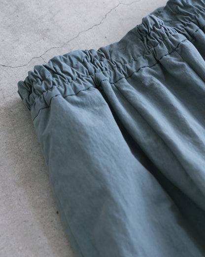 Wide pants / cotton-nylon typewriter