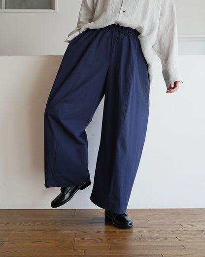 【3月14日(土)12時〜発売】ワイドパンツ/近江晒コットンツイル