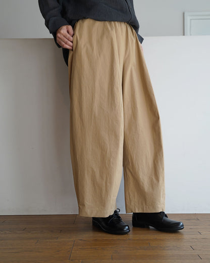 ワイドパンツ/近江晒コットンツイル