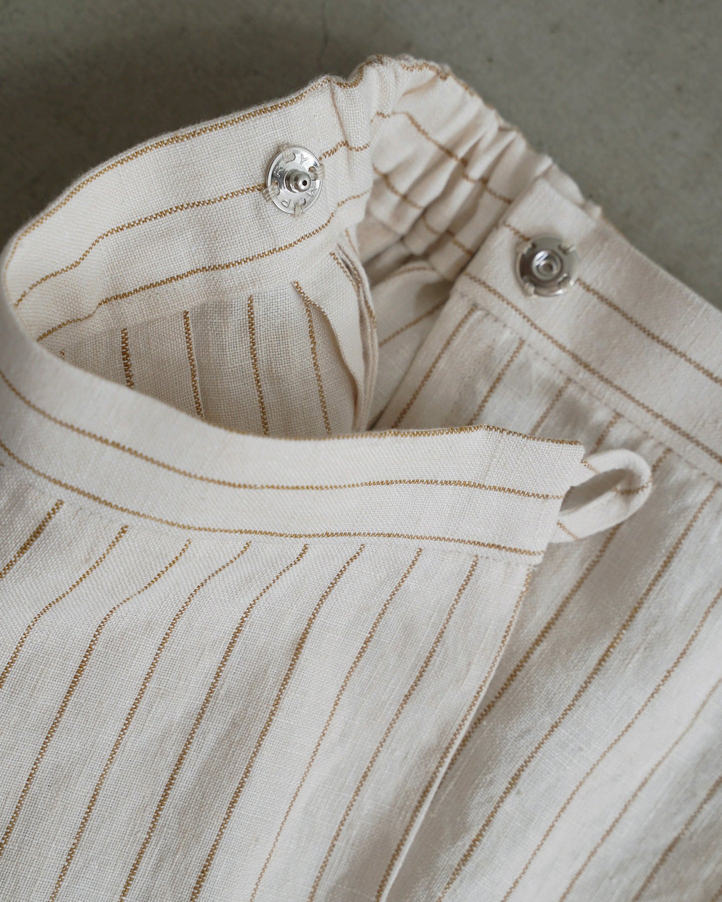 Straight Skirt/Linen Stripe