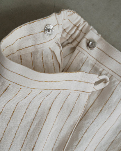 Straight Skirt/Linen Stripe