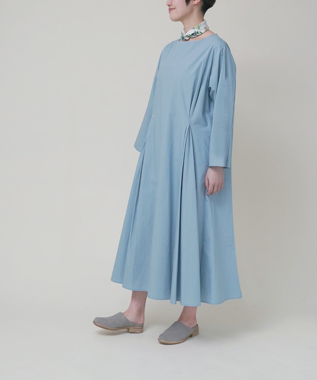 Side Tuck Dress Nidom Cotton