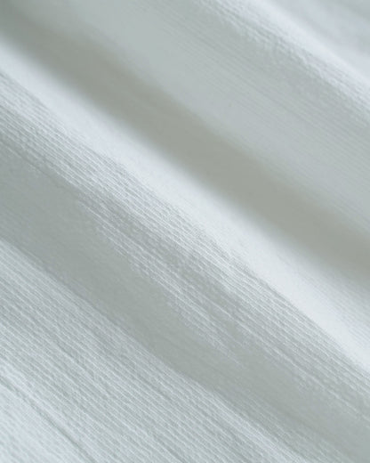 オーバーシャツ/コットンストライプ / ホワイト