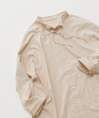 Cotton striped overshirt