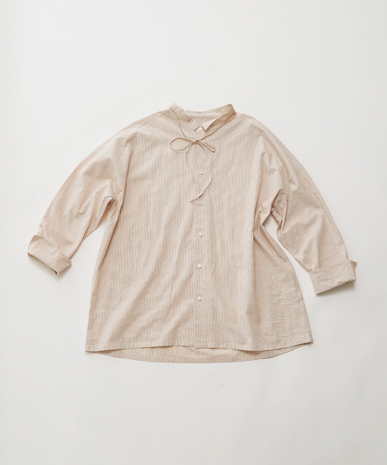 Cotton striped overshirt