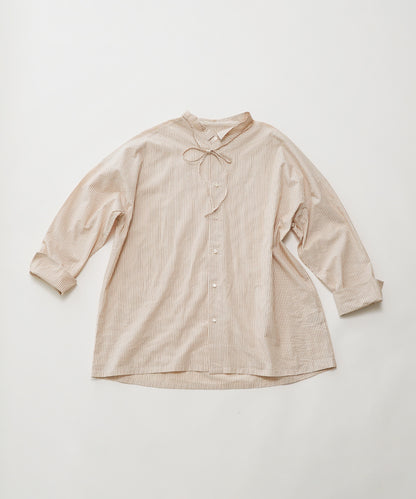 Cotton striped overshirt