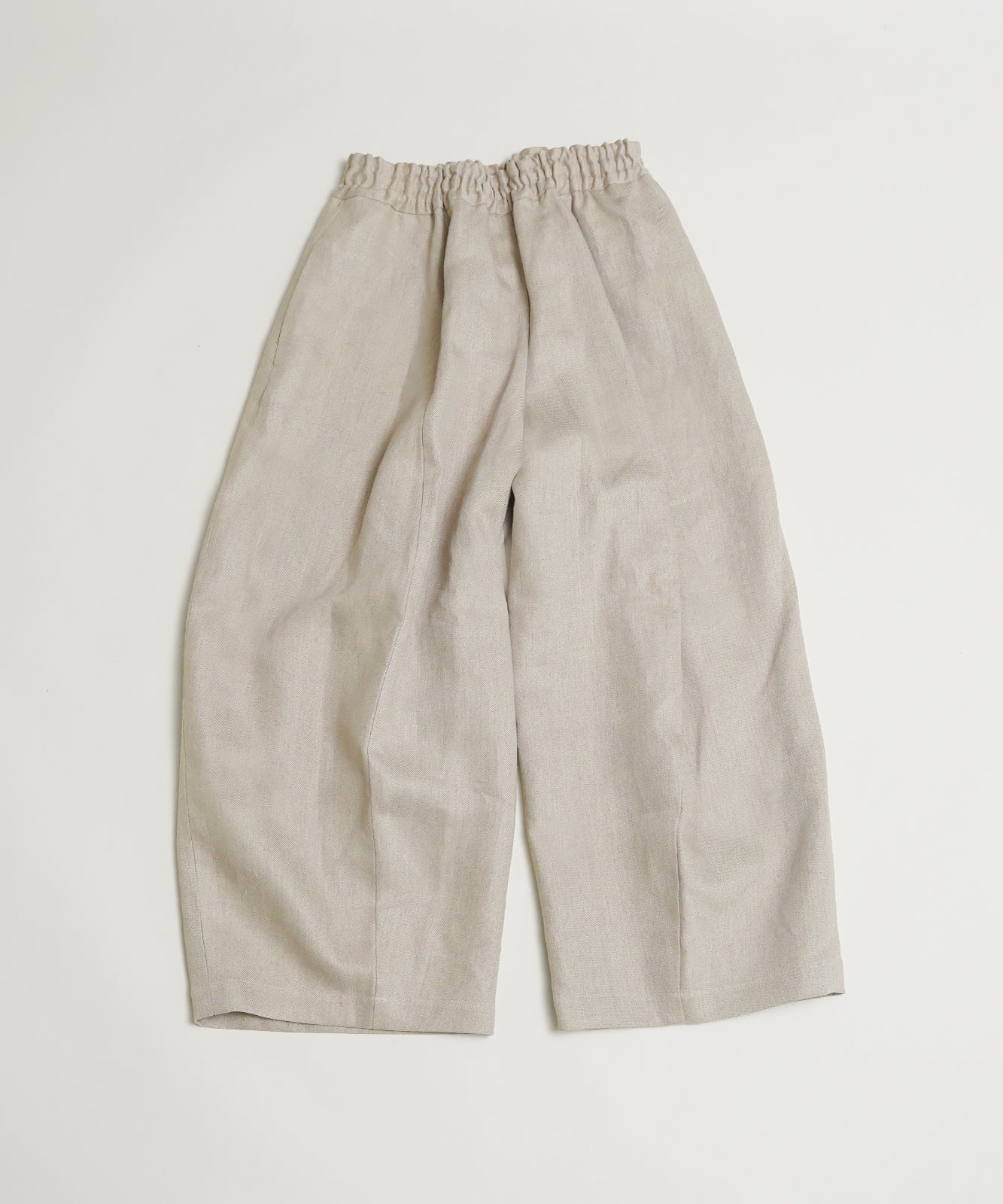 Wide pants in heavy linen twill