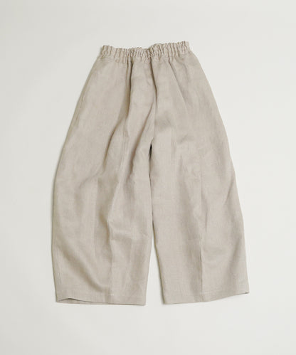 Wide pants in heavy linen twill