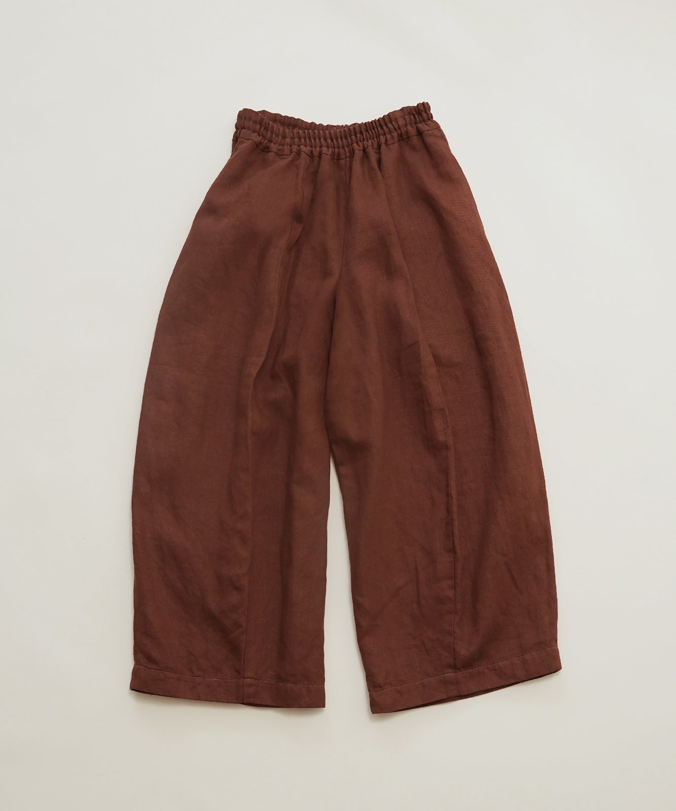 Wide pants in heavy linen twill