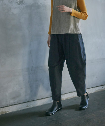 Tapered pants in moleskin 