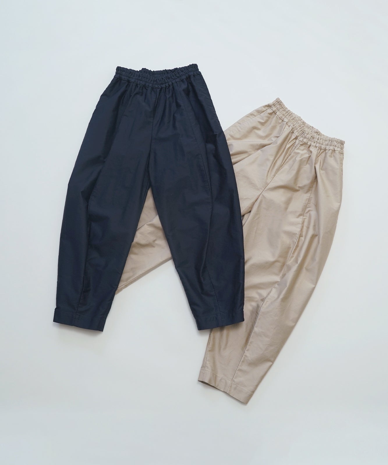 Tapered pants in moleskin 