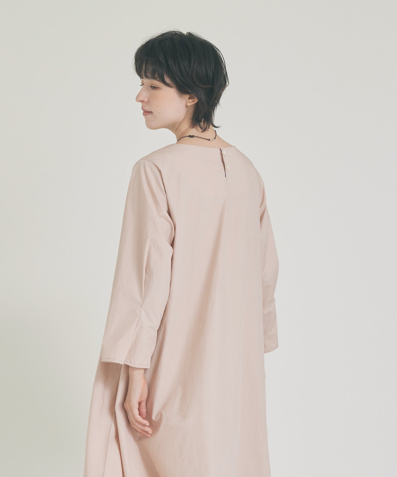 Side Tuck Dress Nidom Cotton